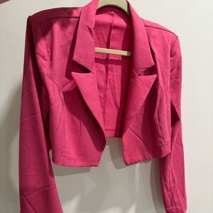 Cropped Hot Pink blazer New *